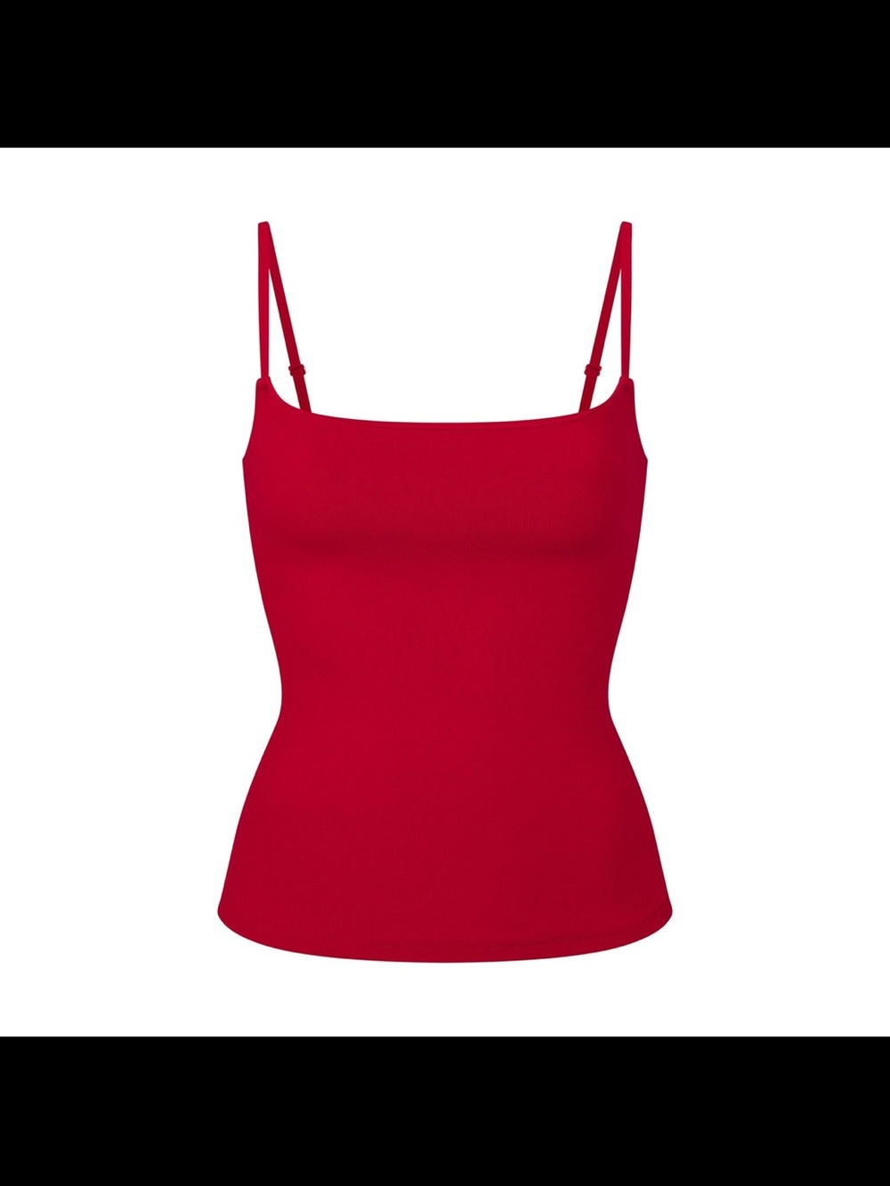 Skims Cotton Jersey Cami In Cranberry